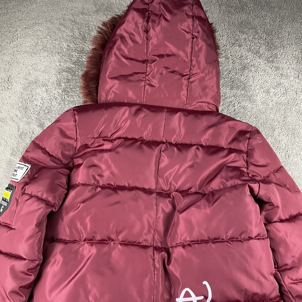 Yachu Disney Puffy Jacket Hood Womens Small Red Long Sleeve - Picture 14 of 16
